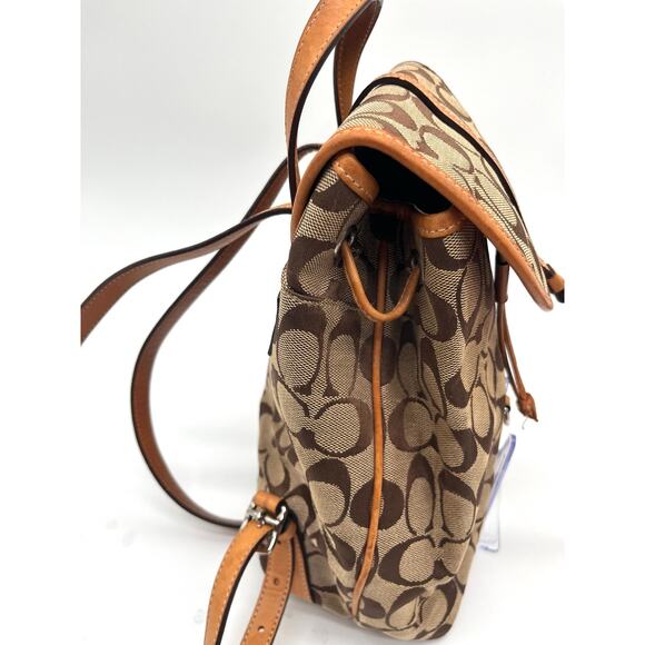 COACH Vintage Y2K Signature Mini Backpack, Brown main image 6
